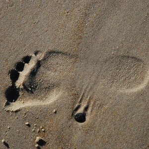 Fussabdruck im Sand