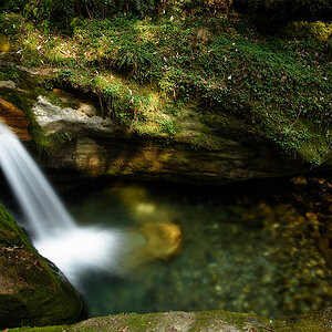 Wasserfall unterhalb Ghorepani quer klein