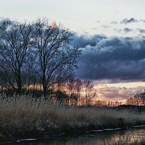 Abendrot an der Niers