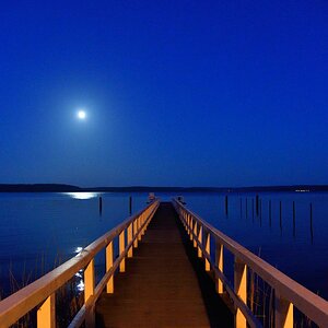 Plau am See, blaue Stunde
