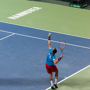 Davis Cup Deutschland - Tschechien, TUI Arena Hannover, 04.03.2016, Nikon D800/2.8/70-200
