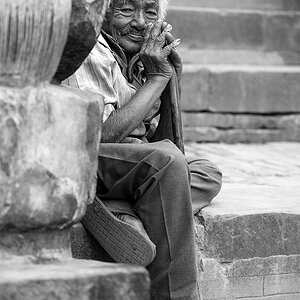 alter Mann Bhaktapur klein