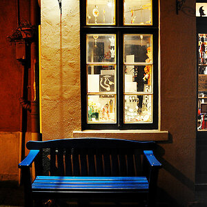 Blaue Bank Schnoorviertel Bremen