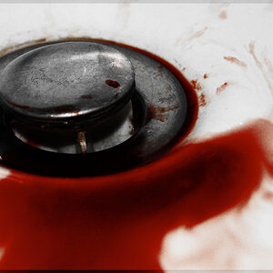 Blut im Ausguß... Klischeehaft, ich weiß ;)
