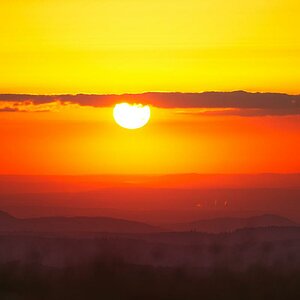 Sonnenuntergang ohne eine einzige Gämse