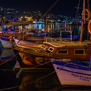 Hafen Alanya nachts