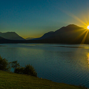 sunset Sylvensteinsee