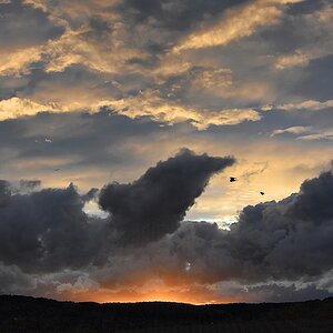 Sonnenuntergang bei Ostelsheim