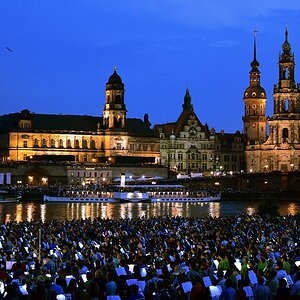 2. Deutscher evangelischer Posaunentag in Dresden, Bläserserenade am Elbufer, 04.06.2016