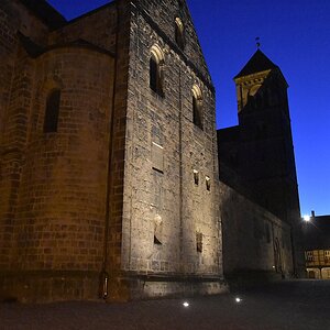 Schloss Quedlinburg bei Nacht