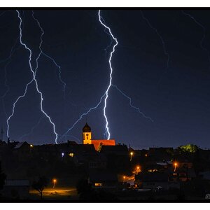 Blitz über Hohenstadt, Schwäbische Alb