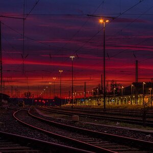 Sunset Bahnhof Helmstedt