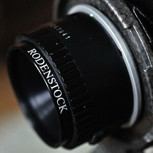 Rodenstock Rogonar S 4.5 66mm an Balgen