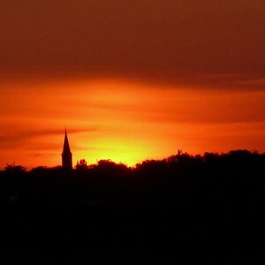 Ahlbeck   sonnenuntergang richtung heringsdorf