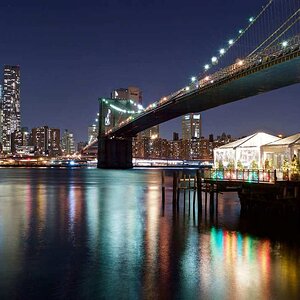New York - Manhatten skyline von Brooklyn aus