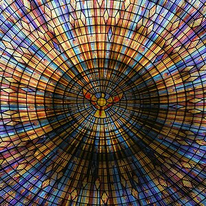 s175 Yamoussoukro Basilika Decke 5971