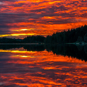 Sonnenuntergang am Kirchsee
