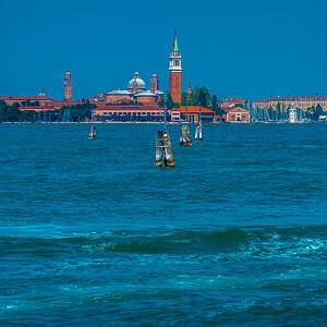 Venedig vom Lido aus gesehen