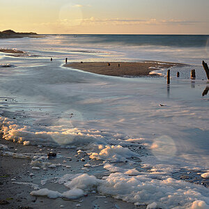 Ein Tag im Januar an der Küste von Kühlungsborn
