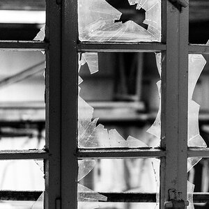 Treppenhausfenster im Industriebetrieb