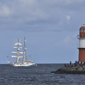 Manchmal sonnt sich auch ein einzelnes Schiff in seinem Glanz