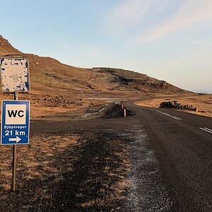 s757 bDjüpivorgur WC Schild 5769