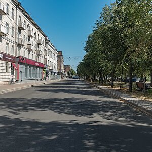 Die Hauptstrasse Cherkassys, der Boulevard Schewtschenko (nicht der Fussballer, sondern der Dichter)