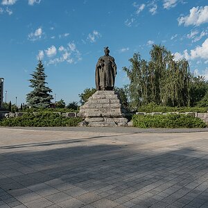 Die Statue eines s.g. Getmans