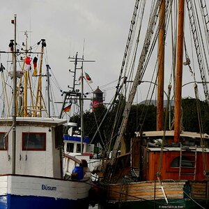 Büsum September mit Leuchtturm