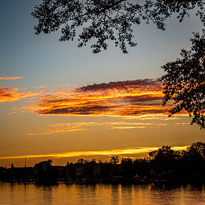 Sonnenuntergang Seebruck