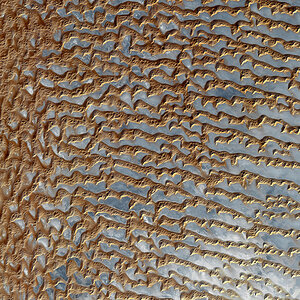 Rub' al Khali (Arabian Empty Quarter) sand dunes imaged by Terra (EOS AM 1). © NASA