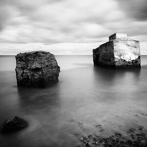 Bunker im Meer