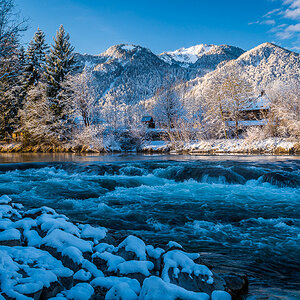 Wintermorgen Isar