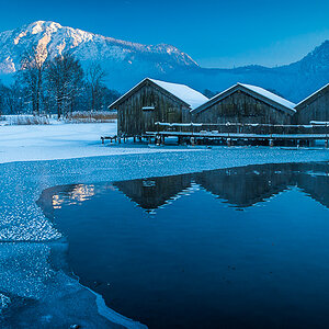 Winterabend Kochelsee