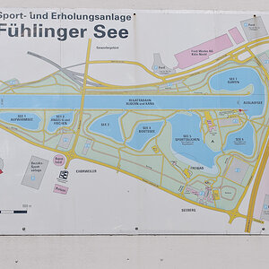 Fühlinger See, Lageplan