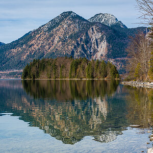 Walchensee Insel Sassau