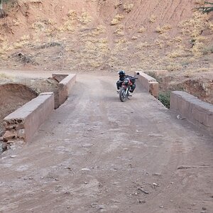Piste nach dem Campen