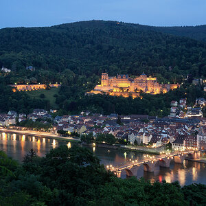 Schloß Heidelberg bei Nacht