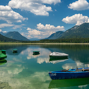 Boote Sylvensteinsee