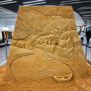 Sandrelief einkaufszentrum