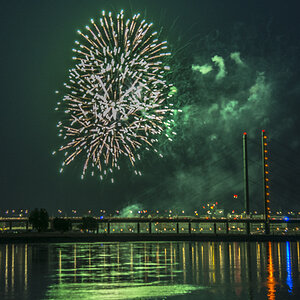 Feuerwerk grün