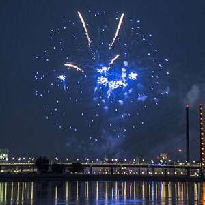 Feuerwerk blau