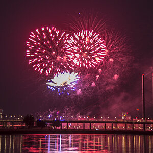 Feuerwerk rot