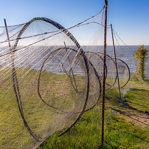 Fischernetze bei Kaminke
