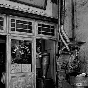 Kaffeerösterein in Athen