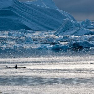 Grönland, Ilulissat
Eisberg, kajak
