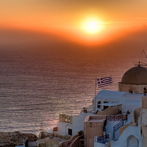 Santorin, Freihand