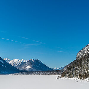 Sylvensteinsee Winter