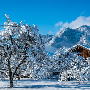 Schnee Isarwinkel