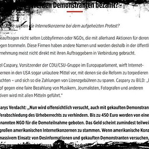 bezahlte demonstranten